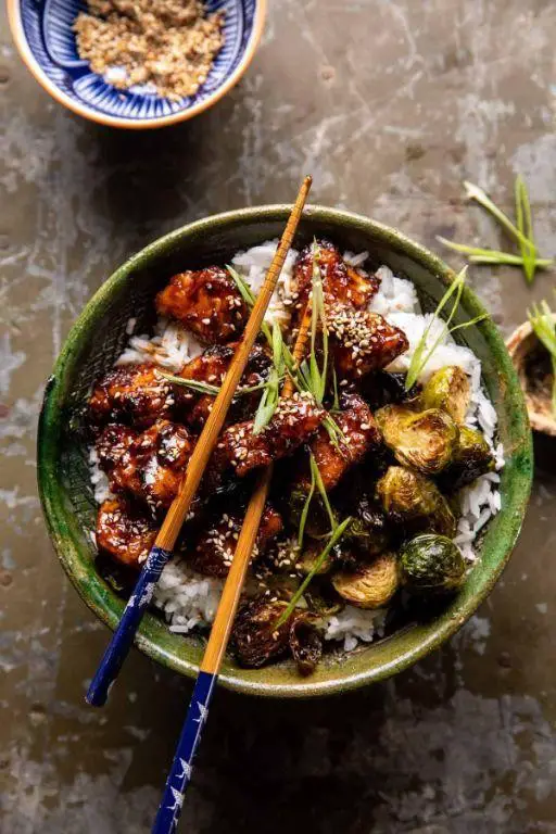 Sesame Ginger Brussel Sprouts Stir Fry