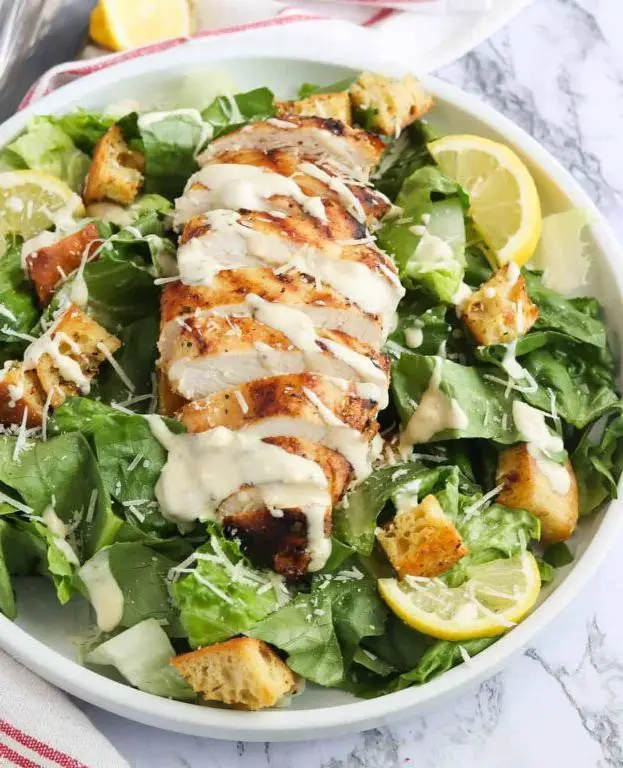 Shaved Chicken Caesar Salad
