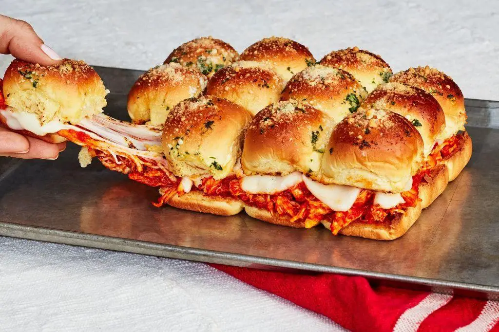 Shaved Chicken Parmesan Sliders