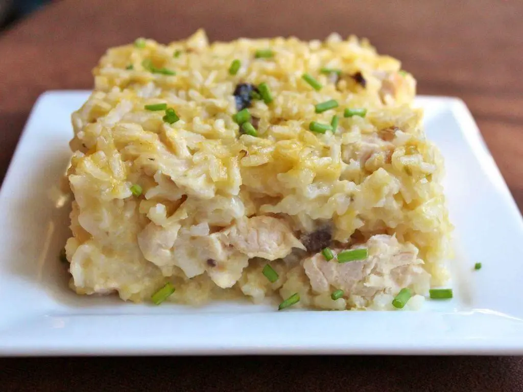 Shaved Chicken and Rice Casserole