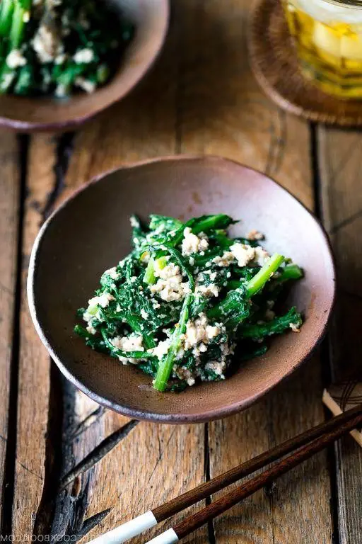 Shungiku (Chrysanthemum Leaves) Salad