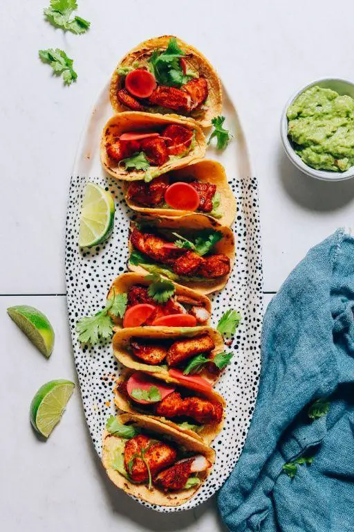 Skhug Spiced Fish Tacos