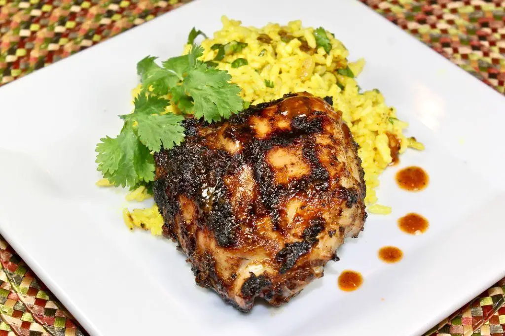Slow Cooker Caribbean Chicken with Rum Sauce