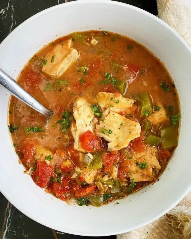 Slow Cooker Mediterranean Fish Stew with Tomatoes and Garlic