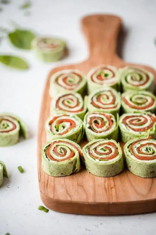 Smoked Salmon and Cream Cheese Pinwheels