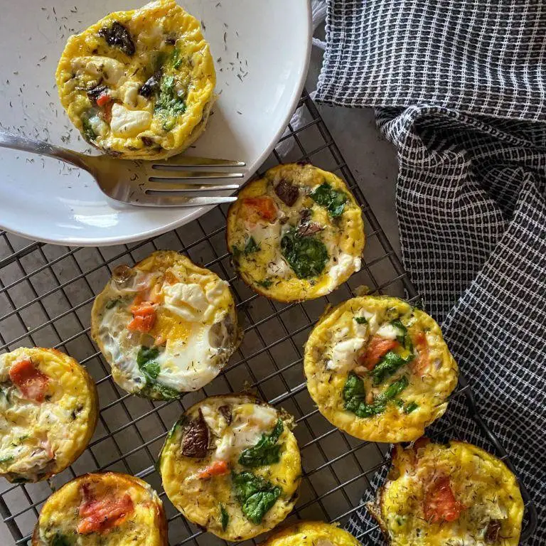 Smoked Salmon and Dill Egg Bites