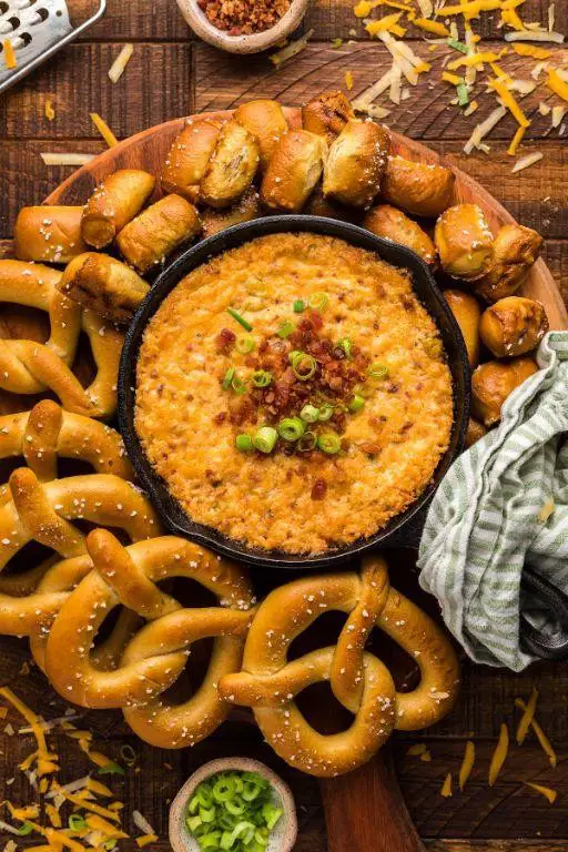 Smoky Bacon Pretzel Dip