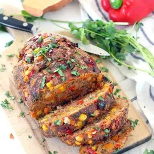 Southwestern Meatloaf with Cornbread Topping