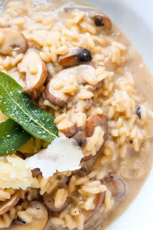 Soy Sauce Infused Mushroom Risotto