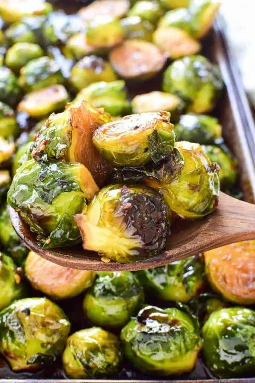 Soy Sauce Roasted Brussels Sprouts