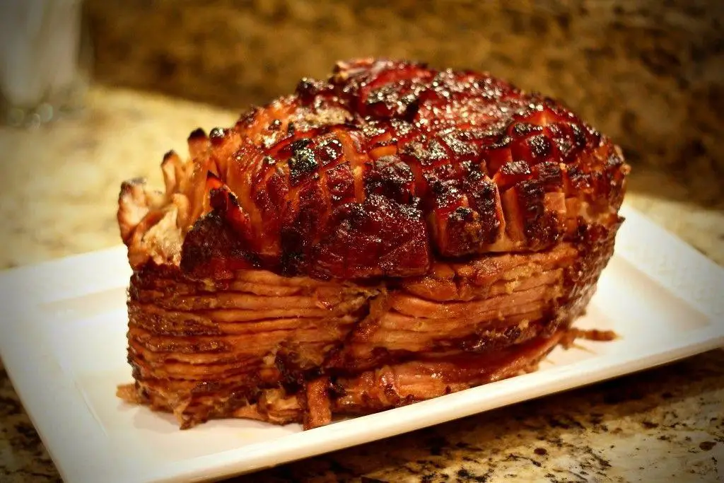 Soy Sauce and Brown Sugar Glazed Ham