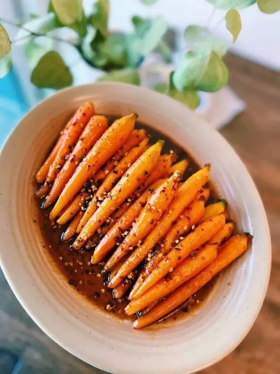 Soy Sauce and Honey Glazed Carrots