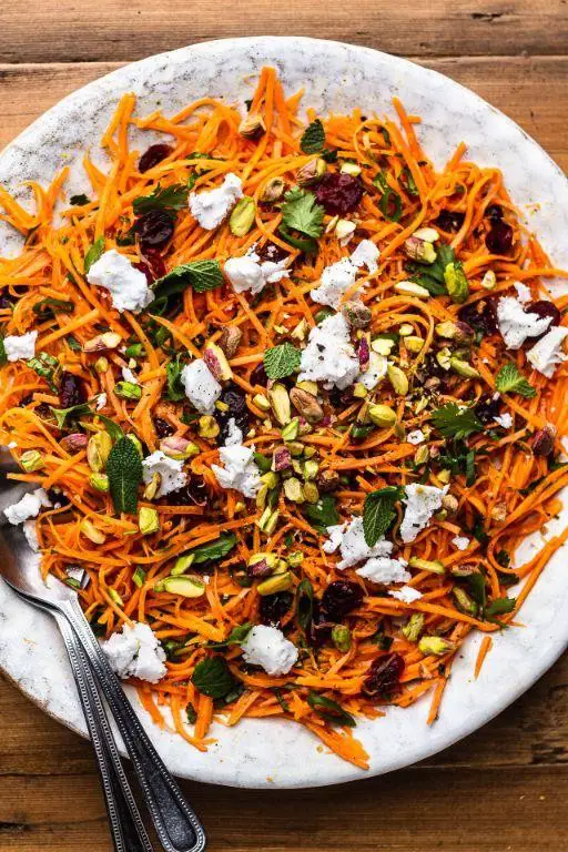 Spanish Carrot Salad with Orange Dressing