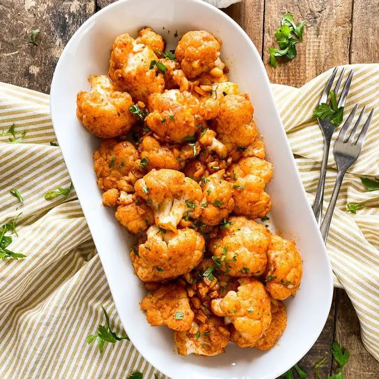 Spanish Cauliflower with Garlic and Parsley