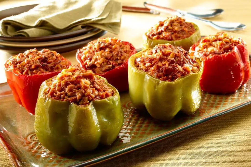 Spanish-style Stuffed Bell Peppers