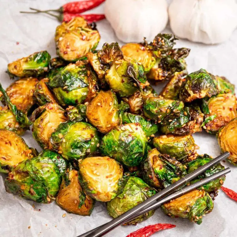 Spicy Garlic Asian Brussel Sprouts