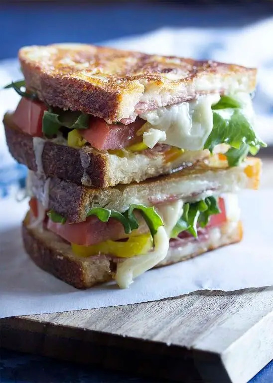 Spicy Italian Panini with Pepperoni and Jalapenos