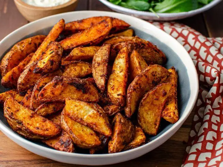 Spicy Lowfat Potato Wedges