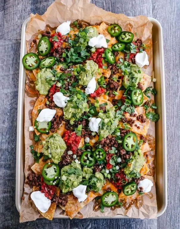 Spicy Mexican Ground Beef Nachos