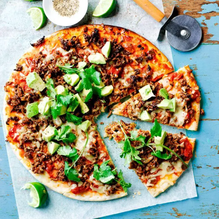 Spicy Mexican Ground Beef Pizza