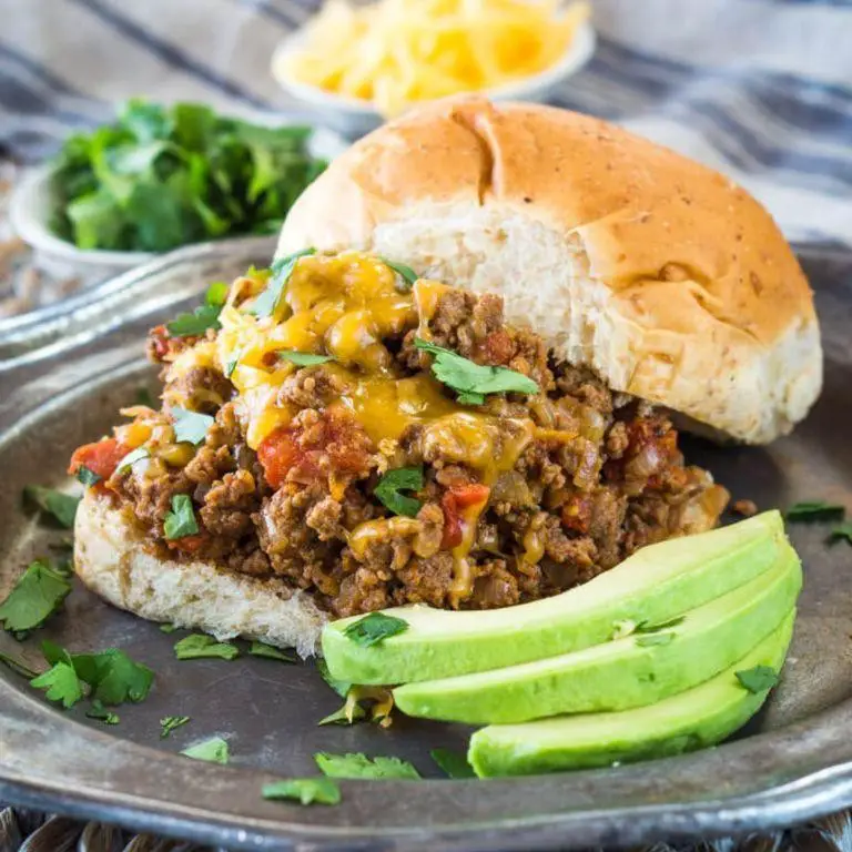 Spicy Mexican Ground Beef Sloppy Joes