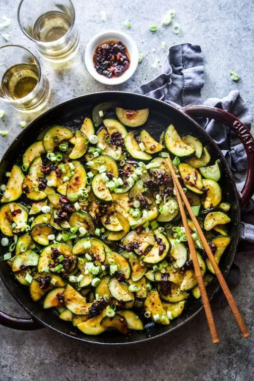 Spicy Roasted Zucchini and Squash with Chili Flakes