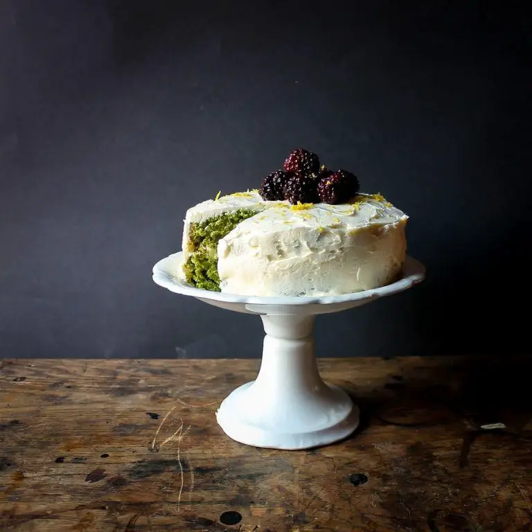 Stinging Nettle and Lemon Cake