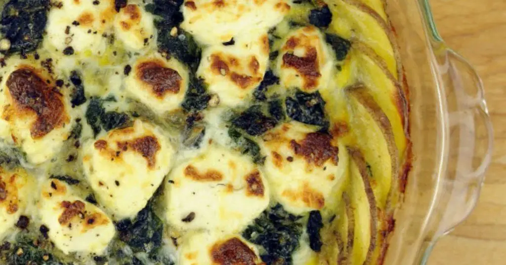 Stinging Nettle and Potato Gratin