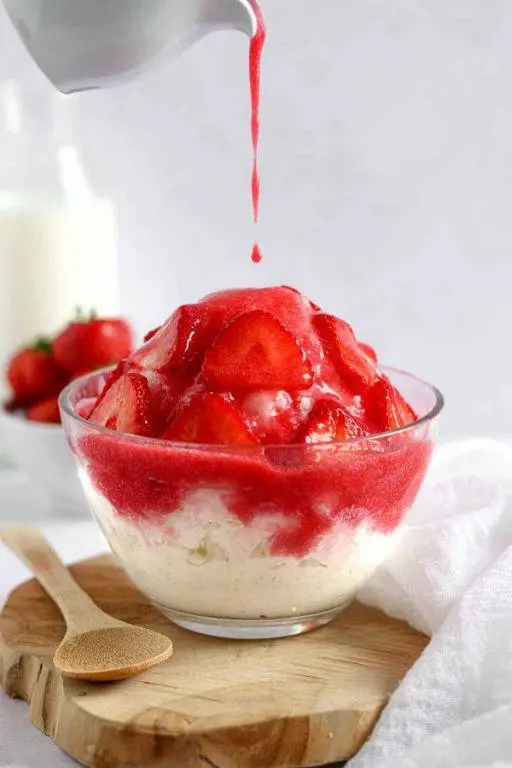 Strawberry Cheesecake Shaved Ice