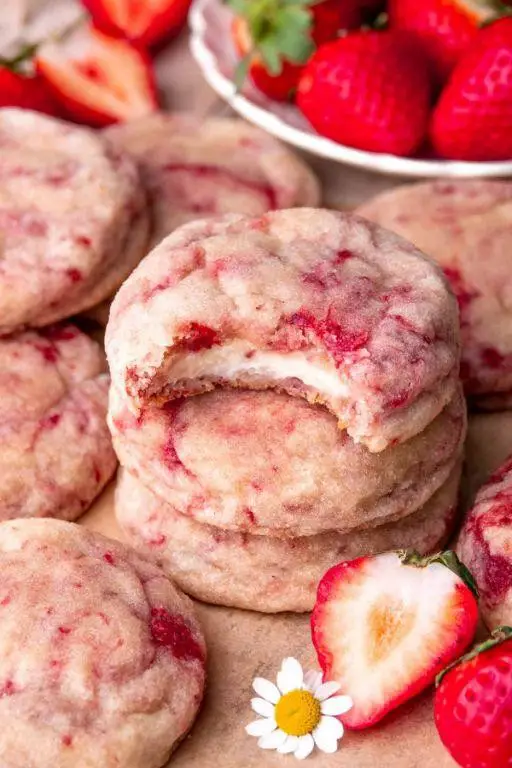 Strawberry Cream Cheese Cookies