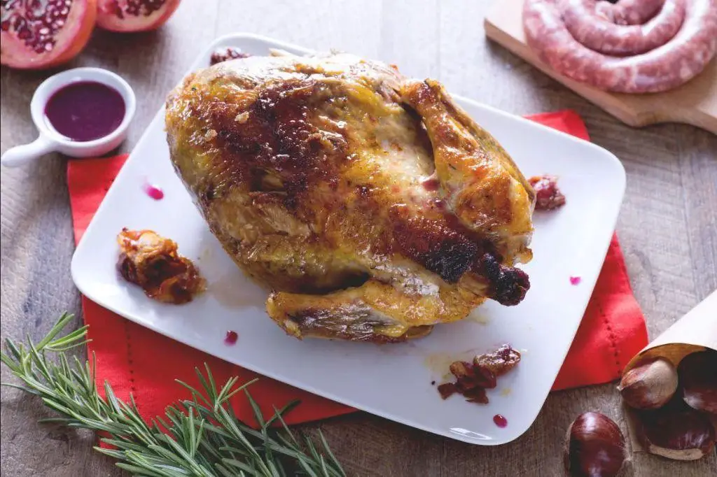 Stuffed Guinea Fowl with Chestnuts