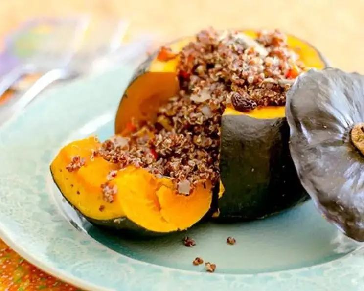 Stuffed Kabocha Squash with Quinoa