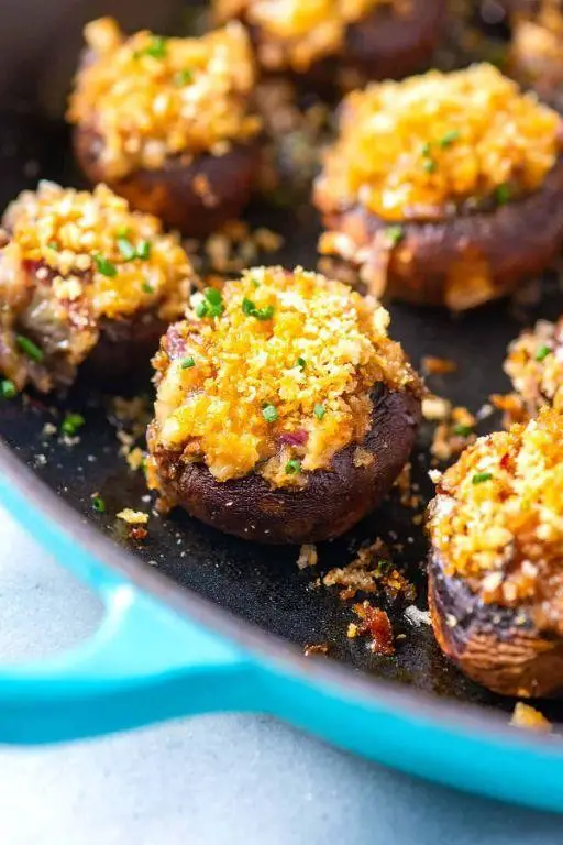 Stuffed Mixed Mushrooms with Cheese