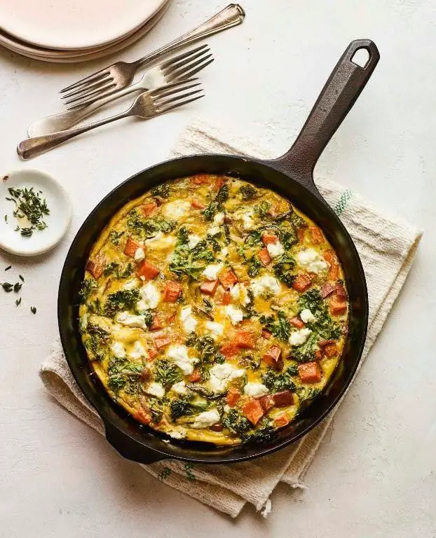Sweet Potato and Kale Frittata