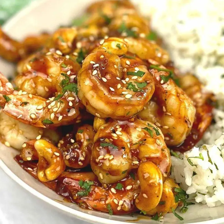 Sweet and Sour Shrimp with Cashews