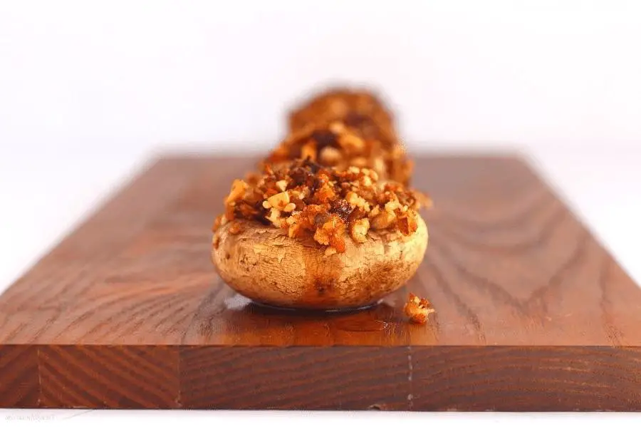 Thai Peanut Stuffed Mushrooms