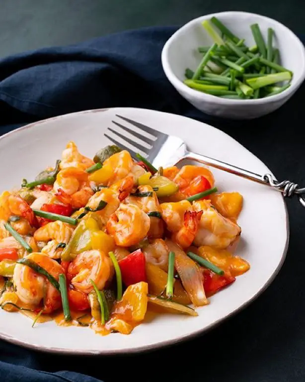 Thai Style Sweet and Sour Shrimp