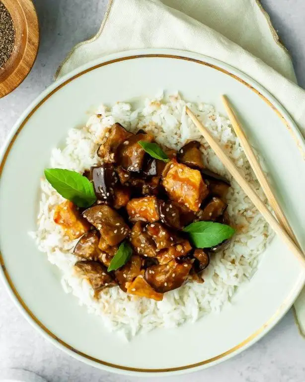 Tofu and Eggplant Miso Stew