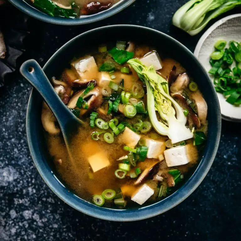 Tofu and Vegetable Miso Soup