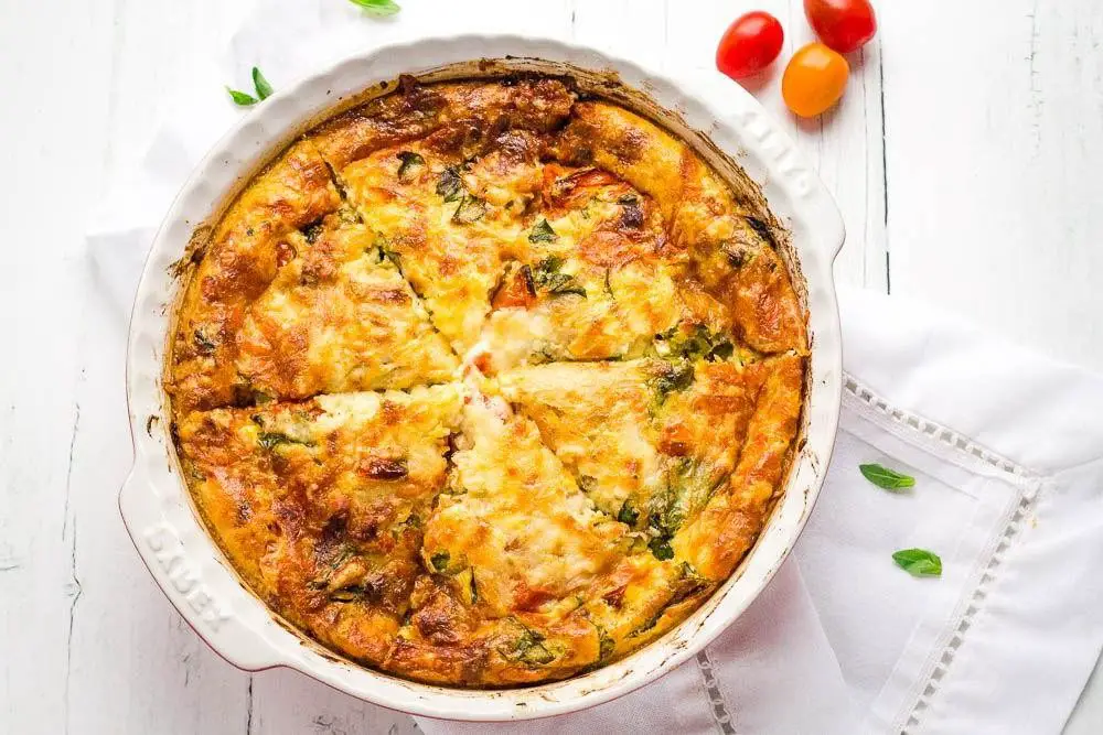Tomato and Basil Bisquick Quiche