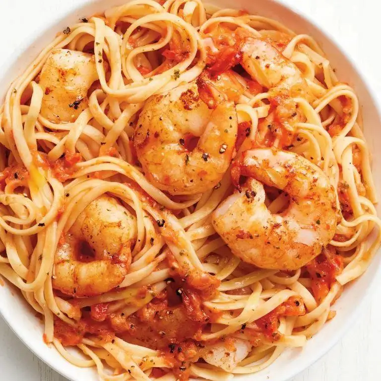 Tomato and Shrimp Linguine