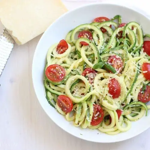Tomato and Zucchini Noodles