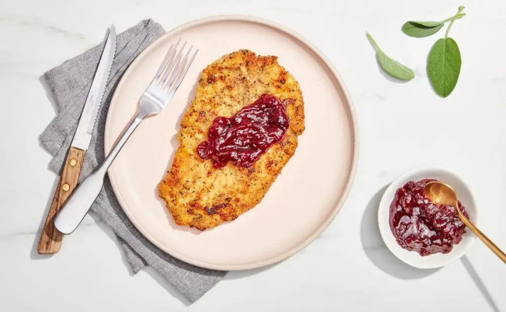 Turkey Cutlets with Cranberry Sauce