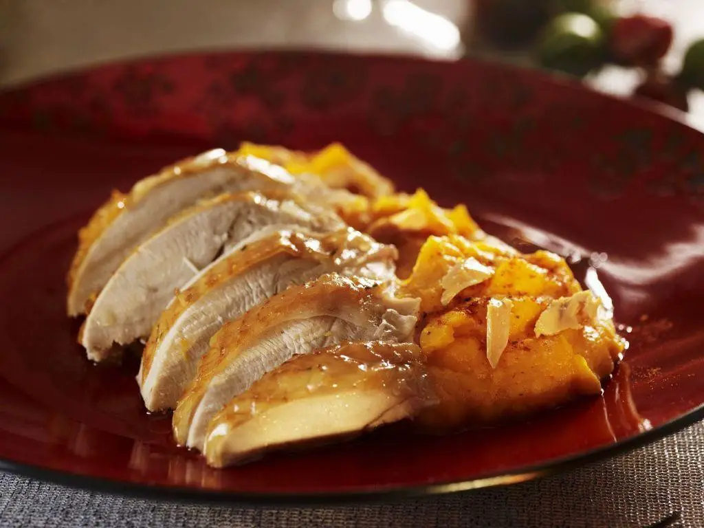 Turkey Cutlets with Sweet Potato Mash