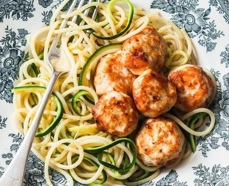 Turkey Meatballs with Zucchini Noodles
