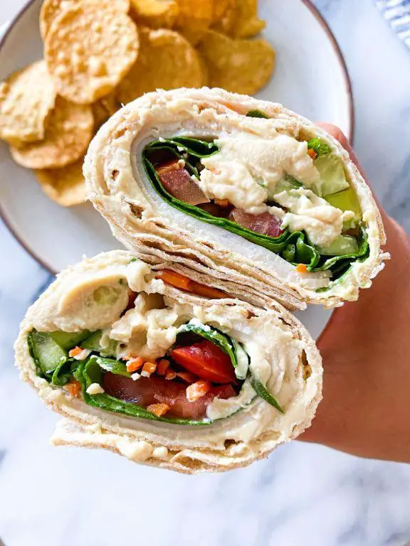 Turkey and Hummus Wrap