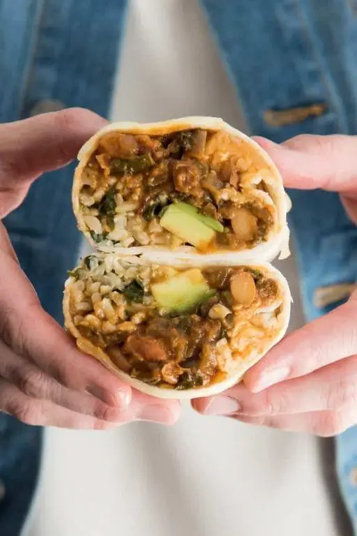 Vegan Swiss Chard and Bean Burritos