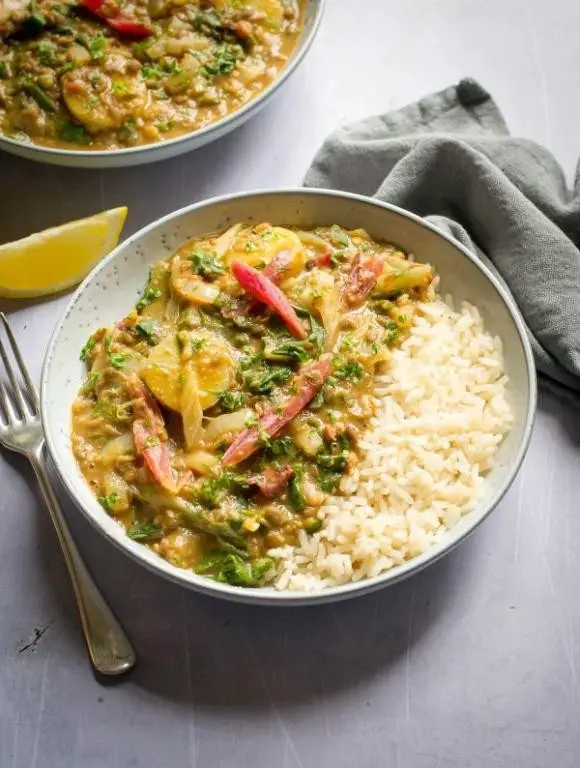 Vegan Swiss Chard and Potato Curry