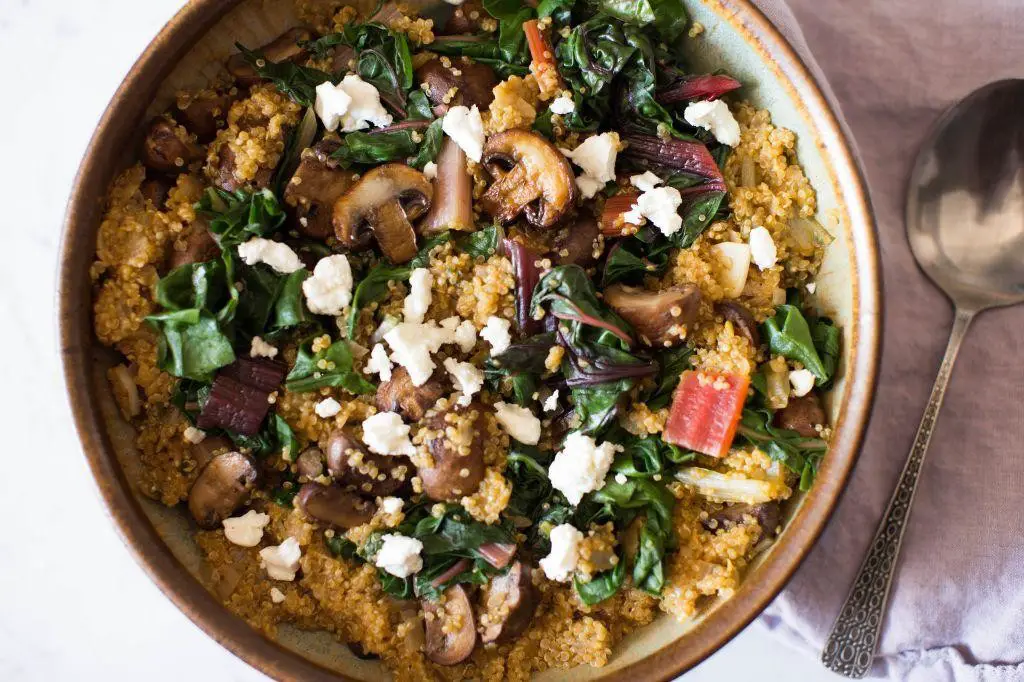 Vegan Swiss Chard and Quinoa Salad