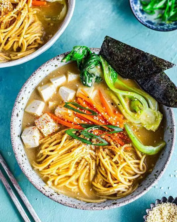 Vegetable Miso Noodle Soup